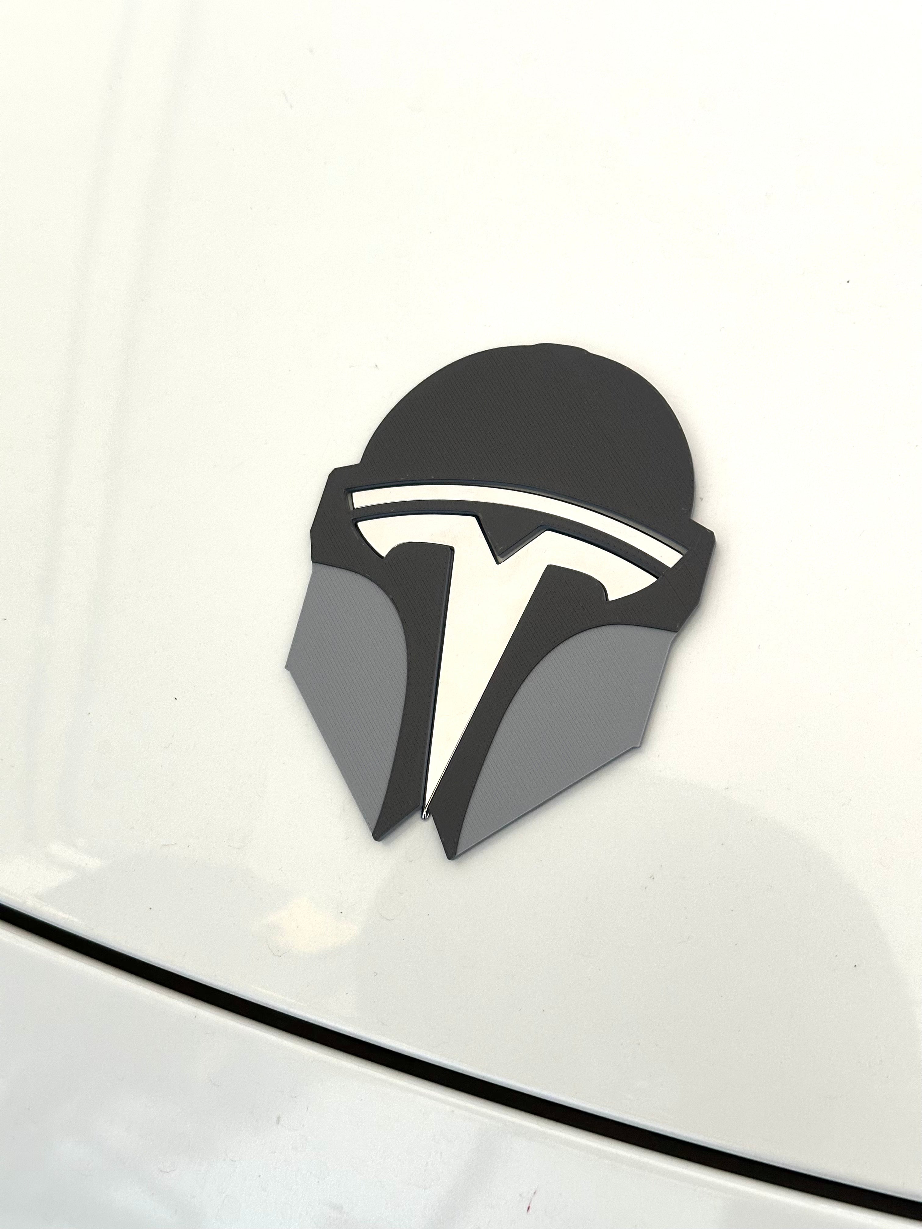 Original Helmet Mando Overlay for Tesla Emblem
