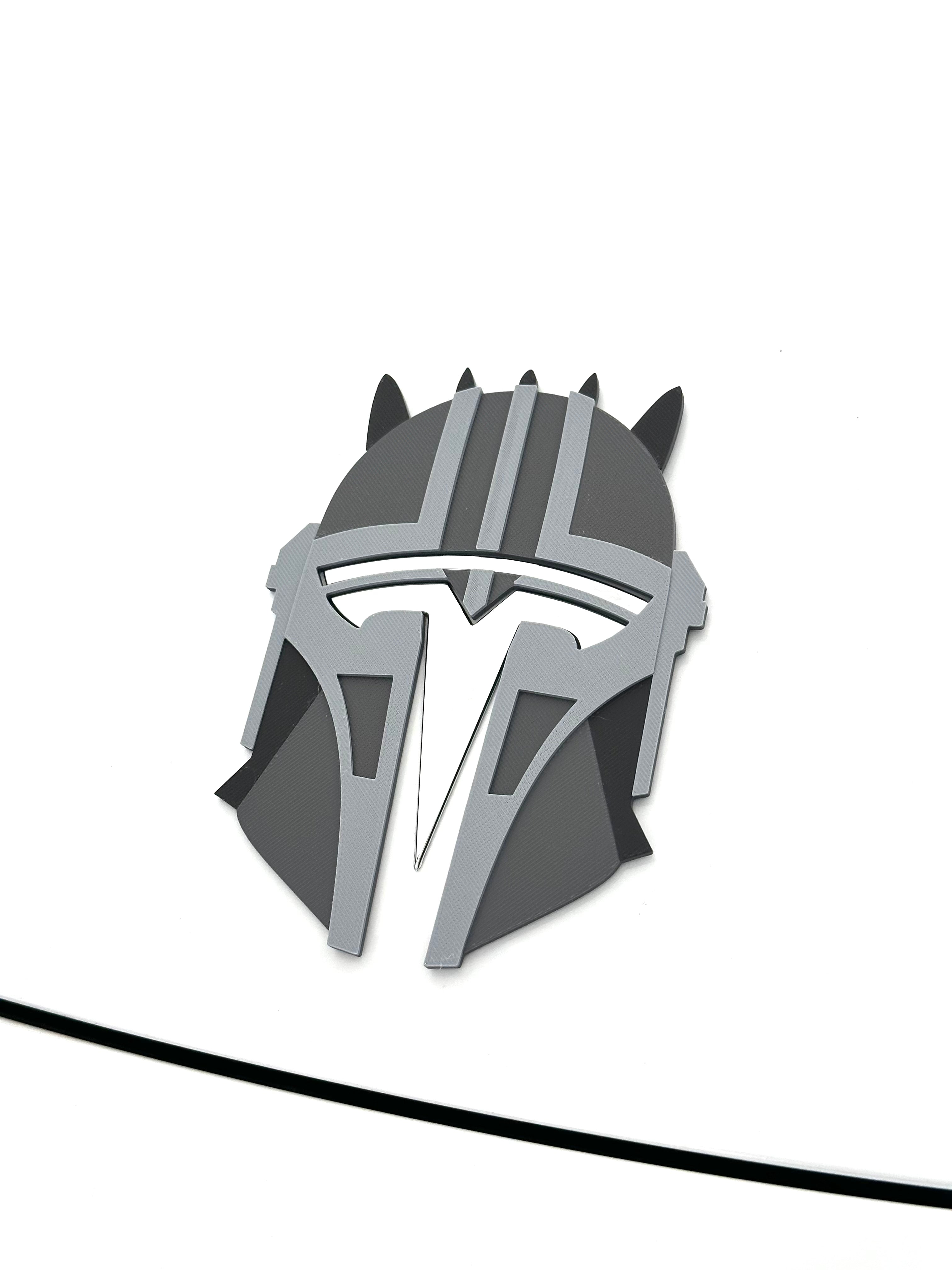 Custom Helmet Armor Overlay for Tesla Emblem