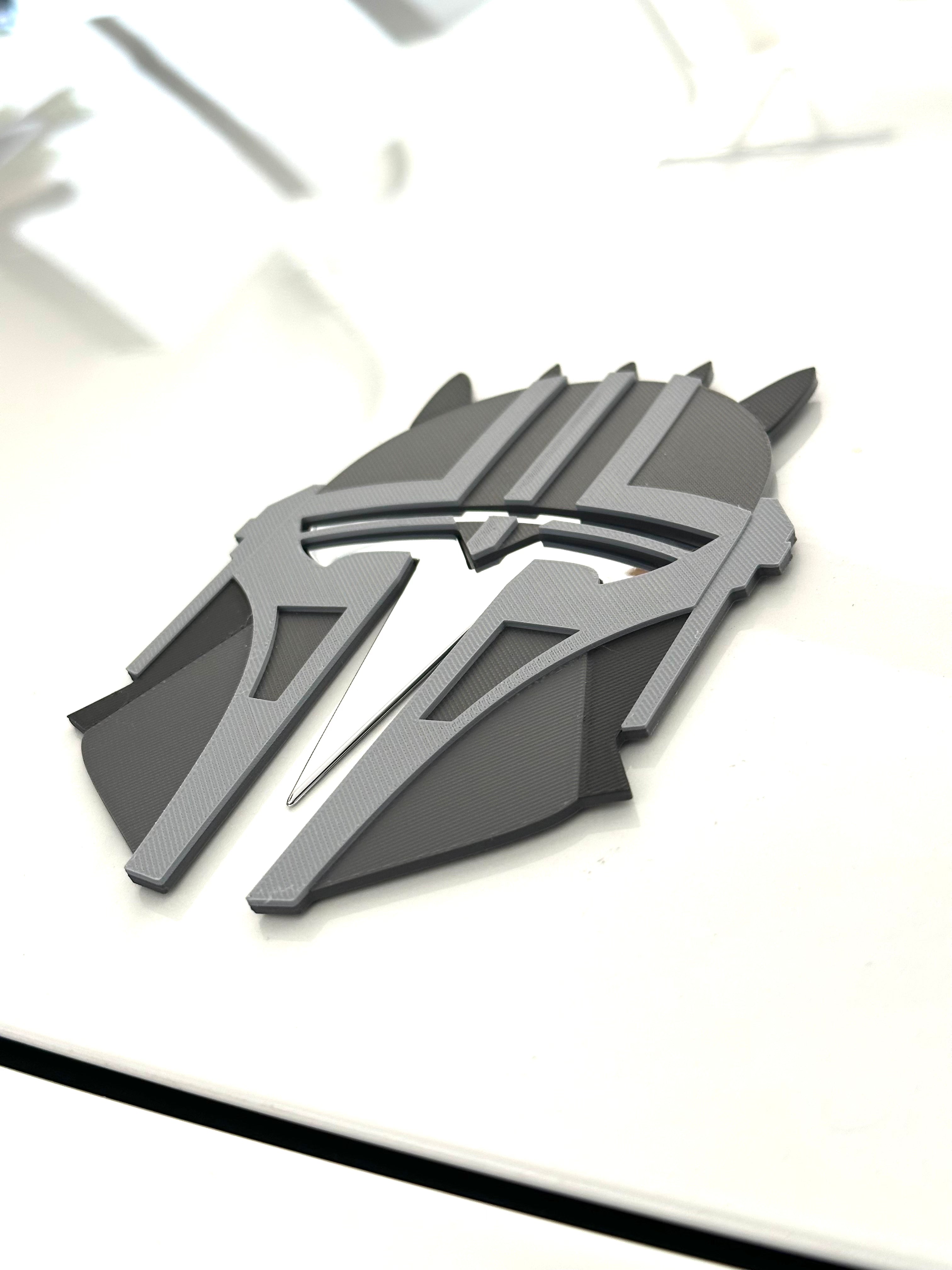 Custom Helmet Armor Overlay for Tesla Emblem