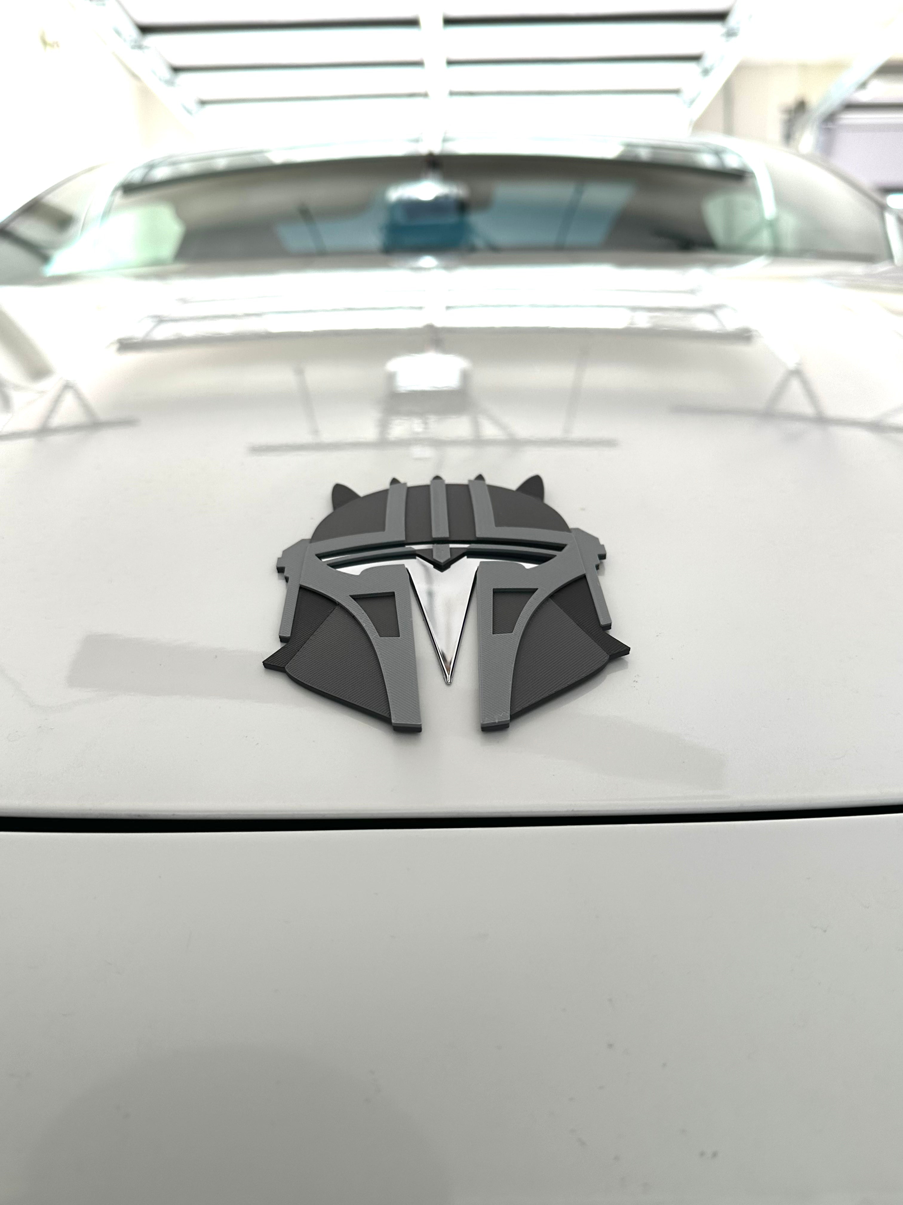 Custom Helmet Armor Overlay for Tesla Emblem