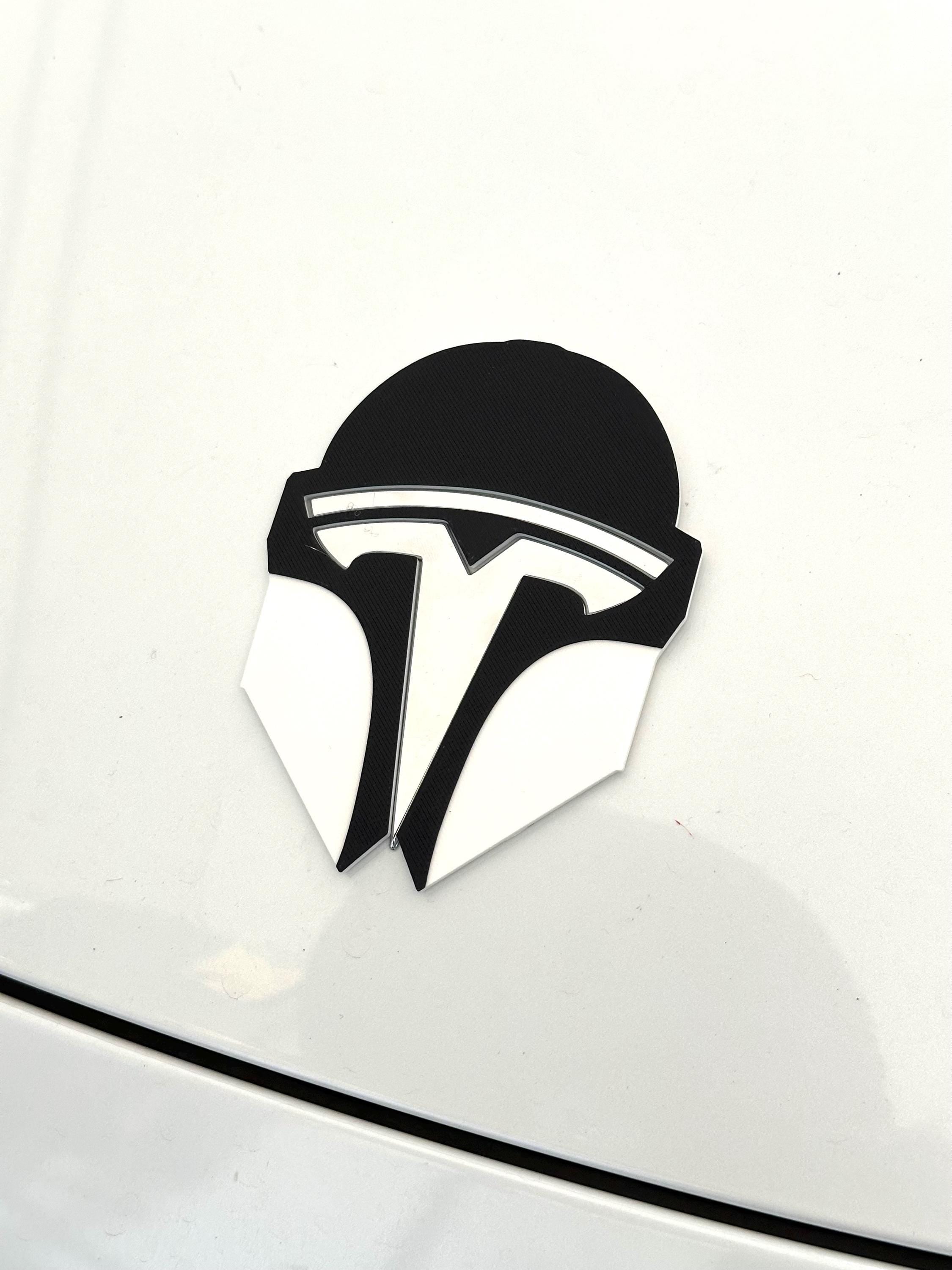 Original Helmet Mando Overlay for Tesla Emblem
