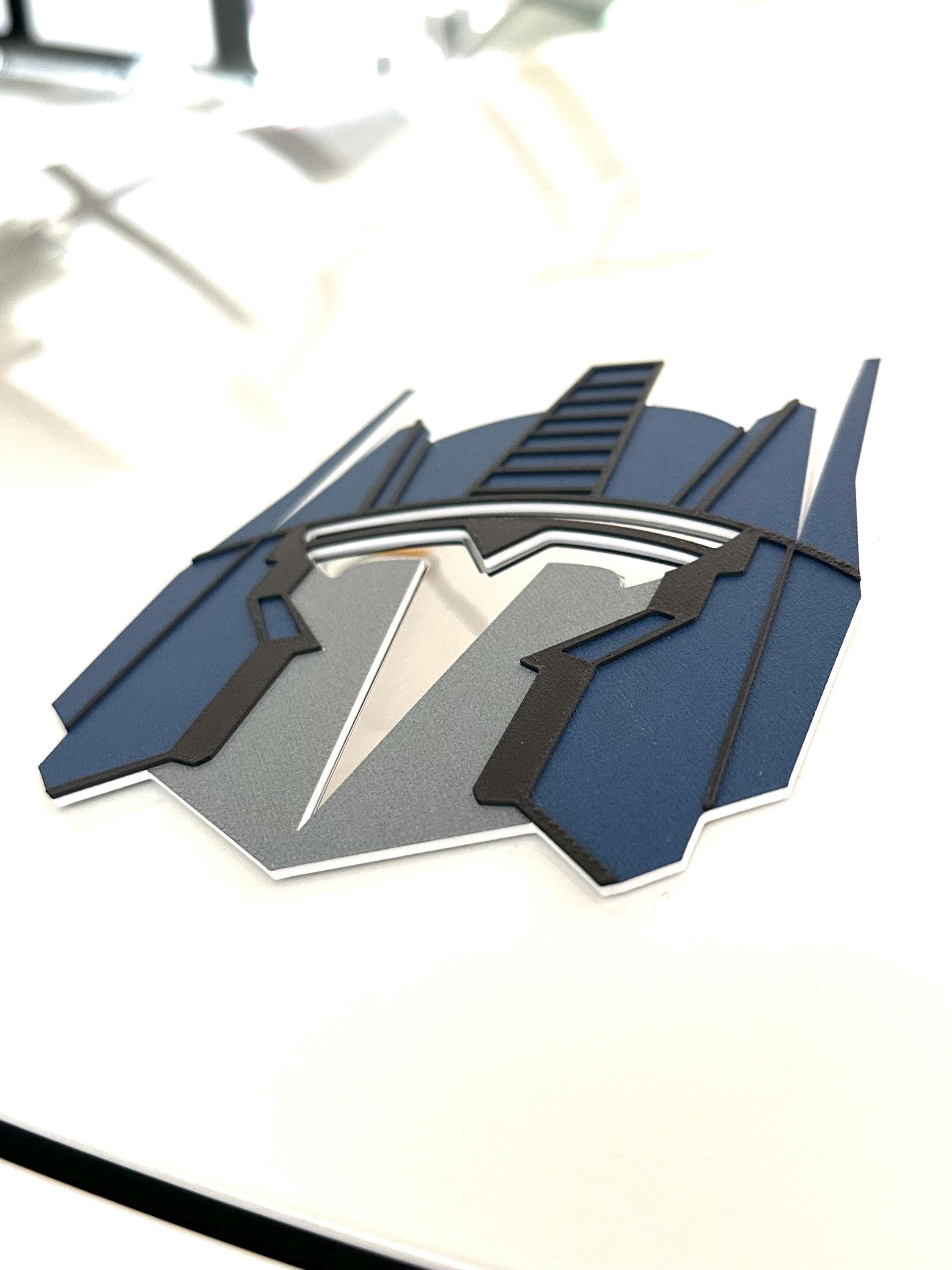 Robot Opti Overlay for Tesla Emblem