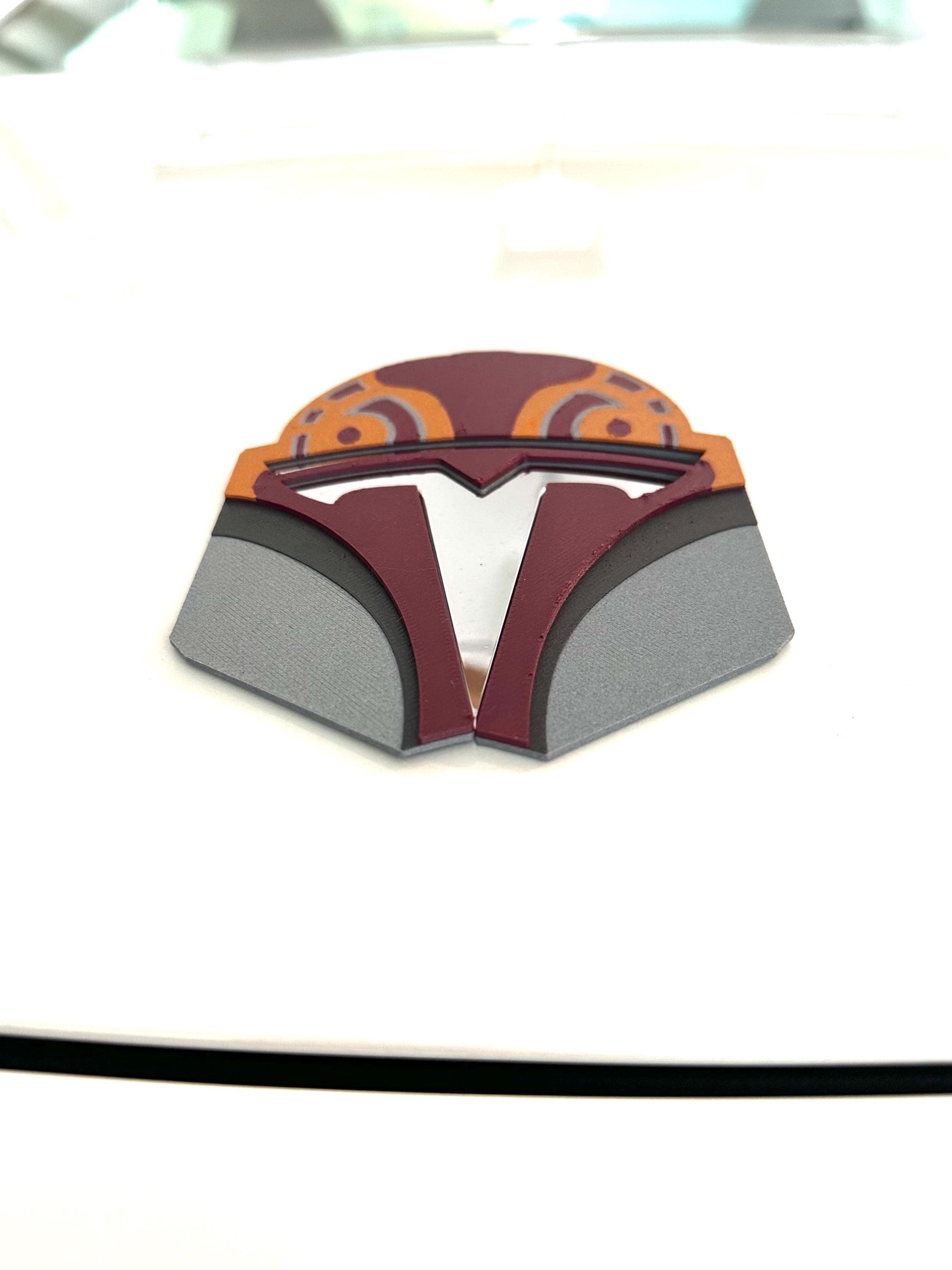 Helmet Wren Overlay for Tesla Emblem