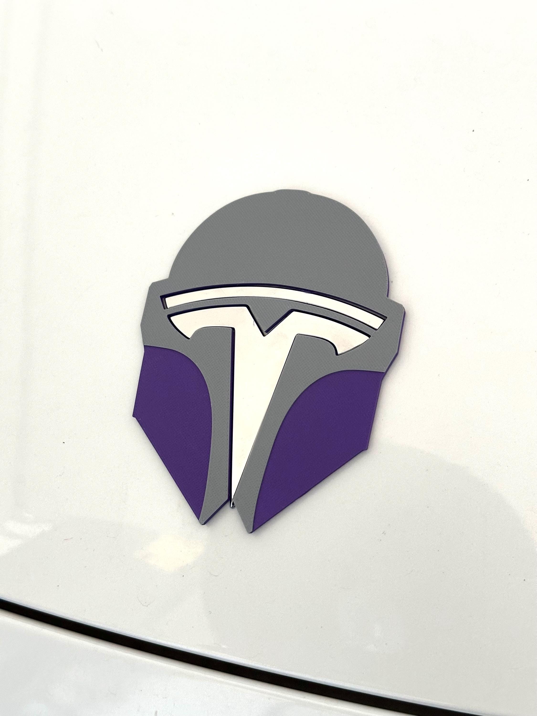 Original Helmet Mando Overlay for Tesla Emblem