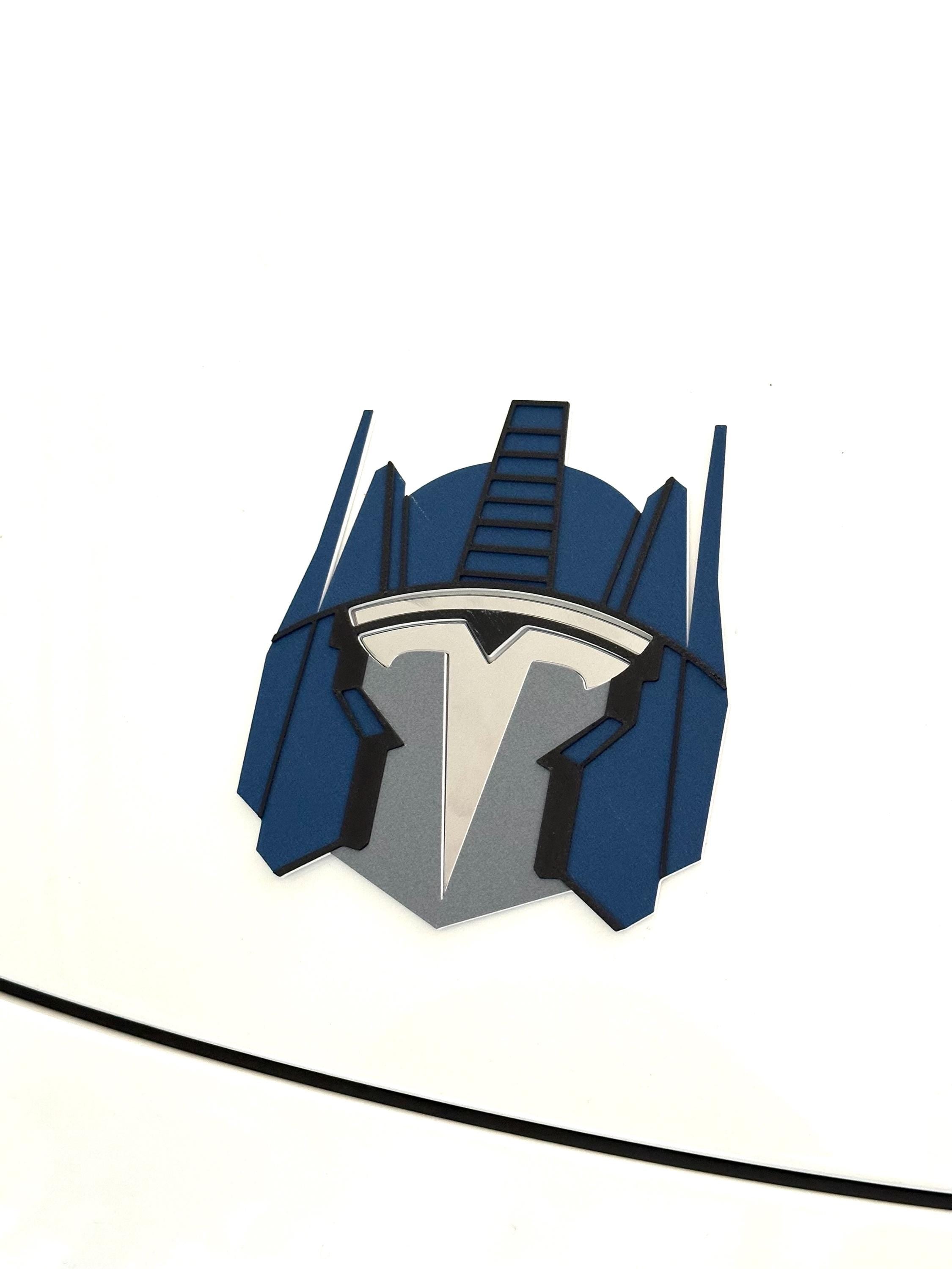 Robot Opti Overlay for Tesla Emblem
