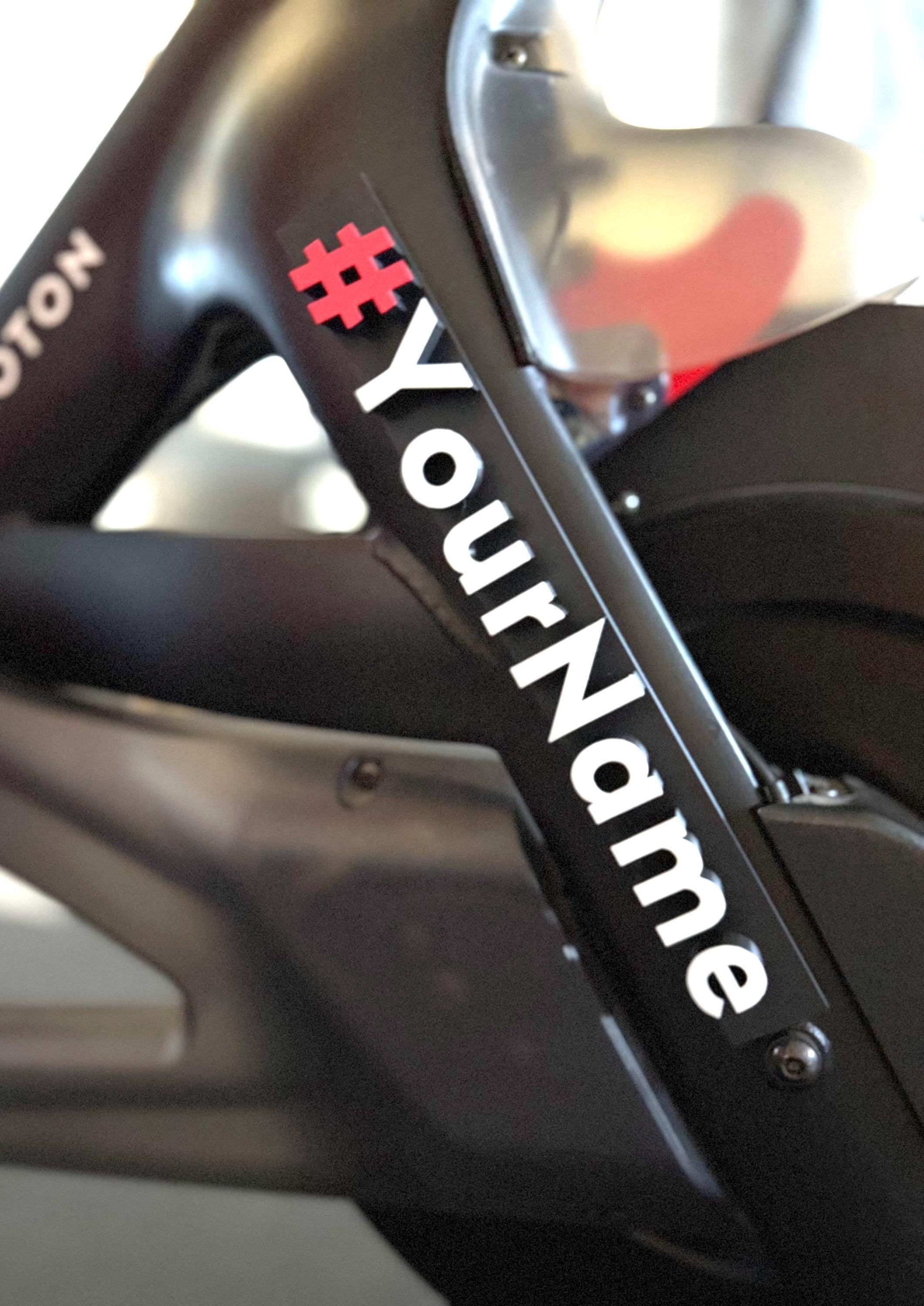 Magnetic Custom Leaderboard Name for Peloton Fanatics. Personalized With Upper or Lower Case! Tread, Row, & Bike!