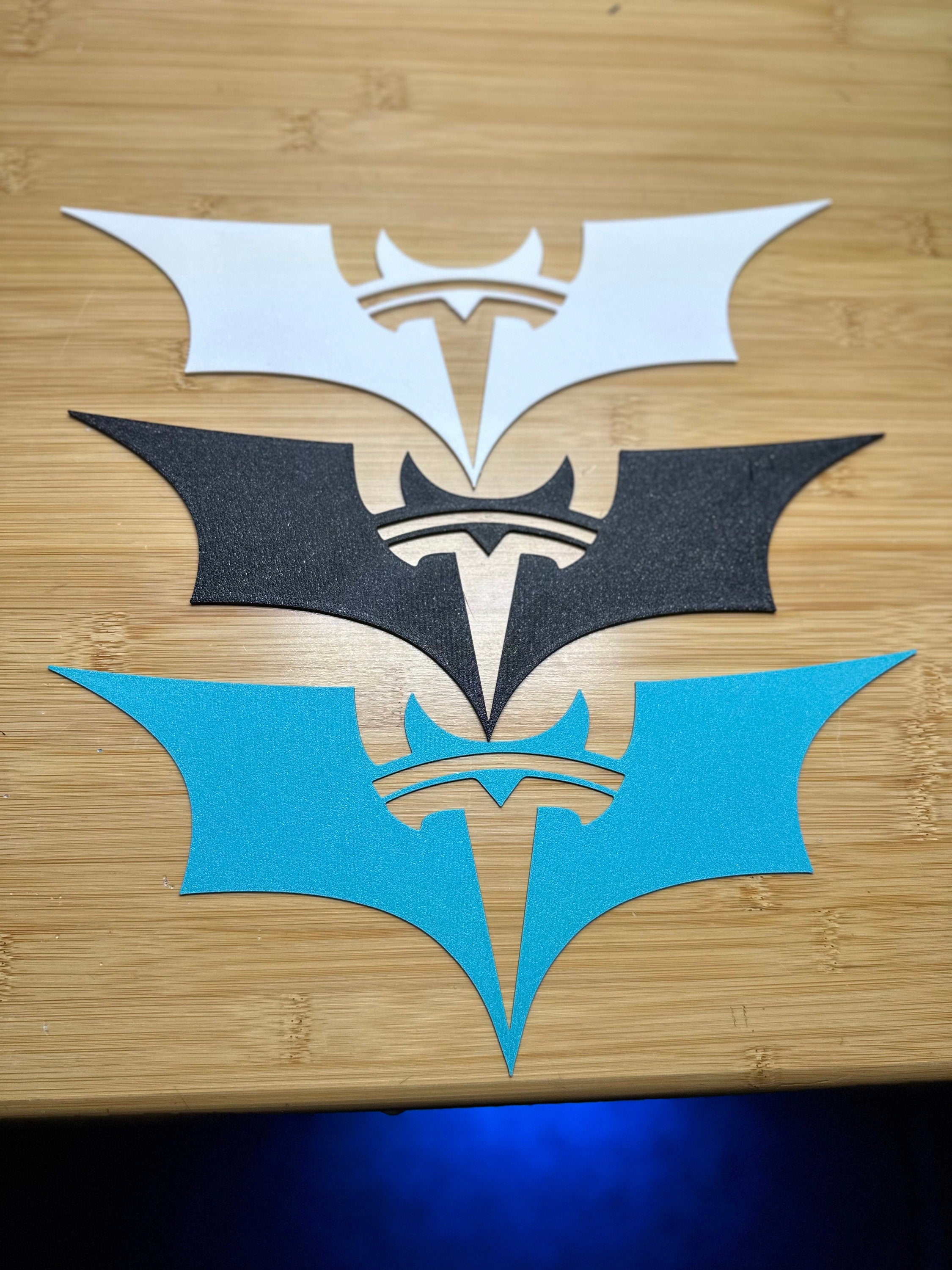 Bat Wings Overlay for Tesla Emblem, Reusable!