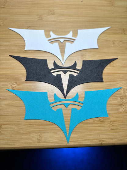 Bat Wings Overlay for Tesla Emblem, Reusable!