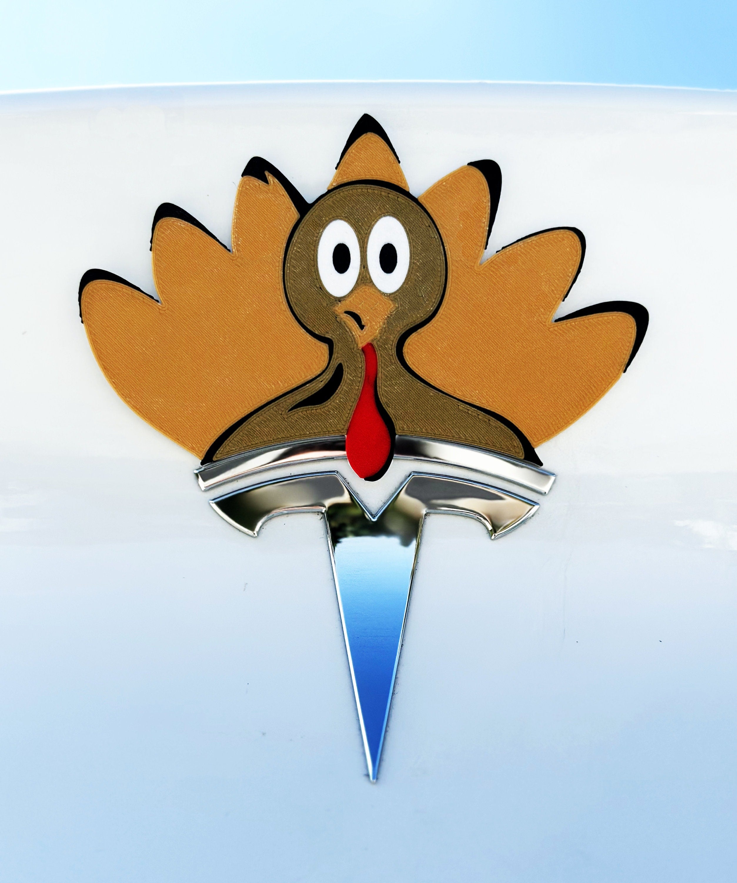 Turkey Overlay for Tesla Emblem, Reusable!