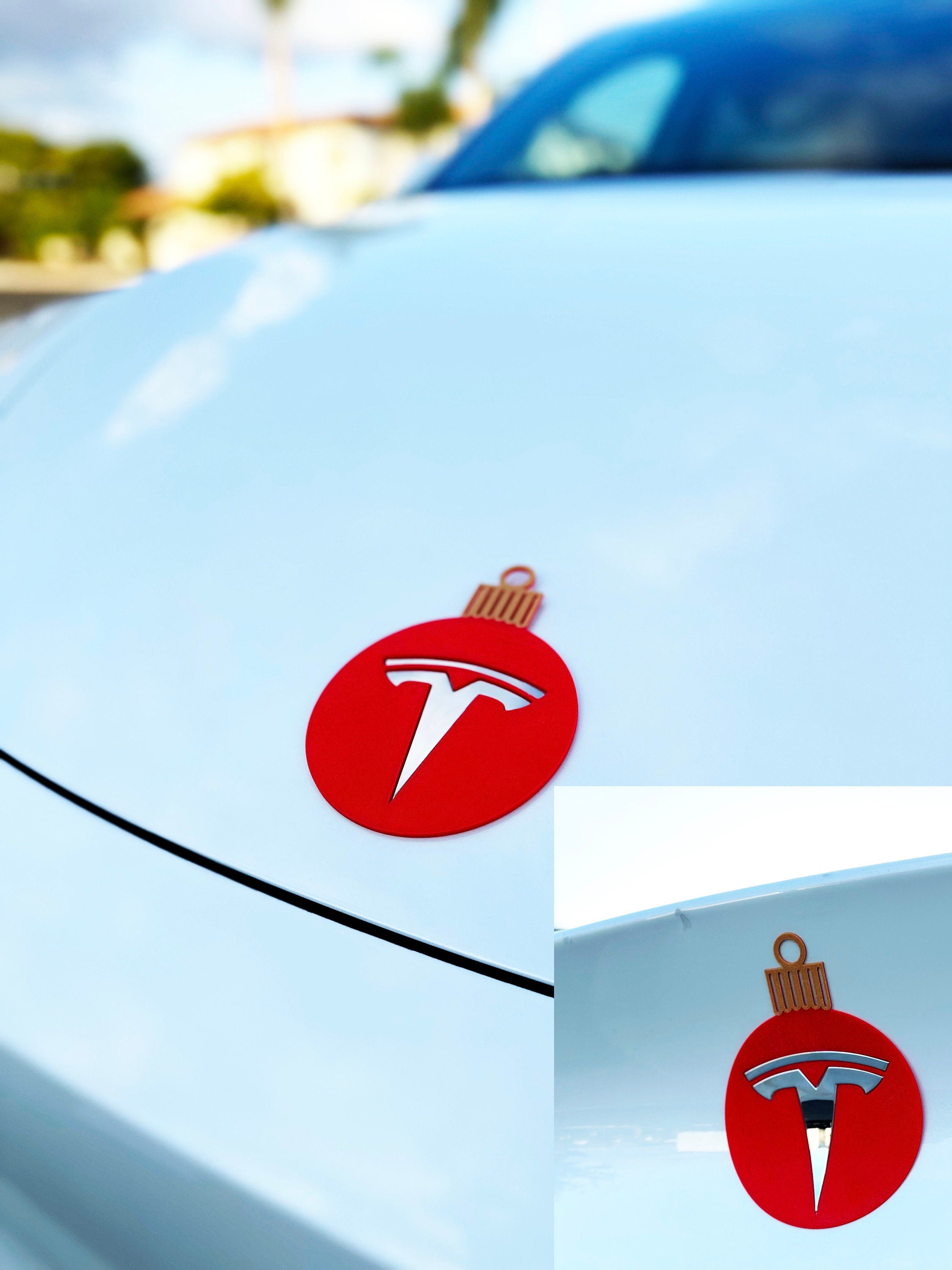 Ornament Overlay for Tesla Emblem, Reusable!