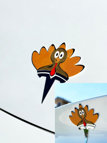 Turkey Overlay for Tesla Emblem, Reusable!