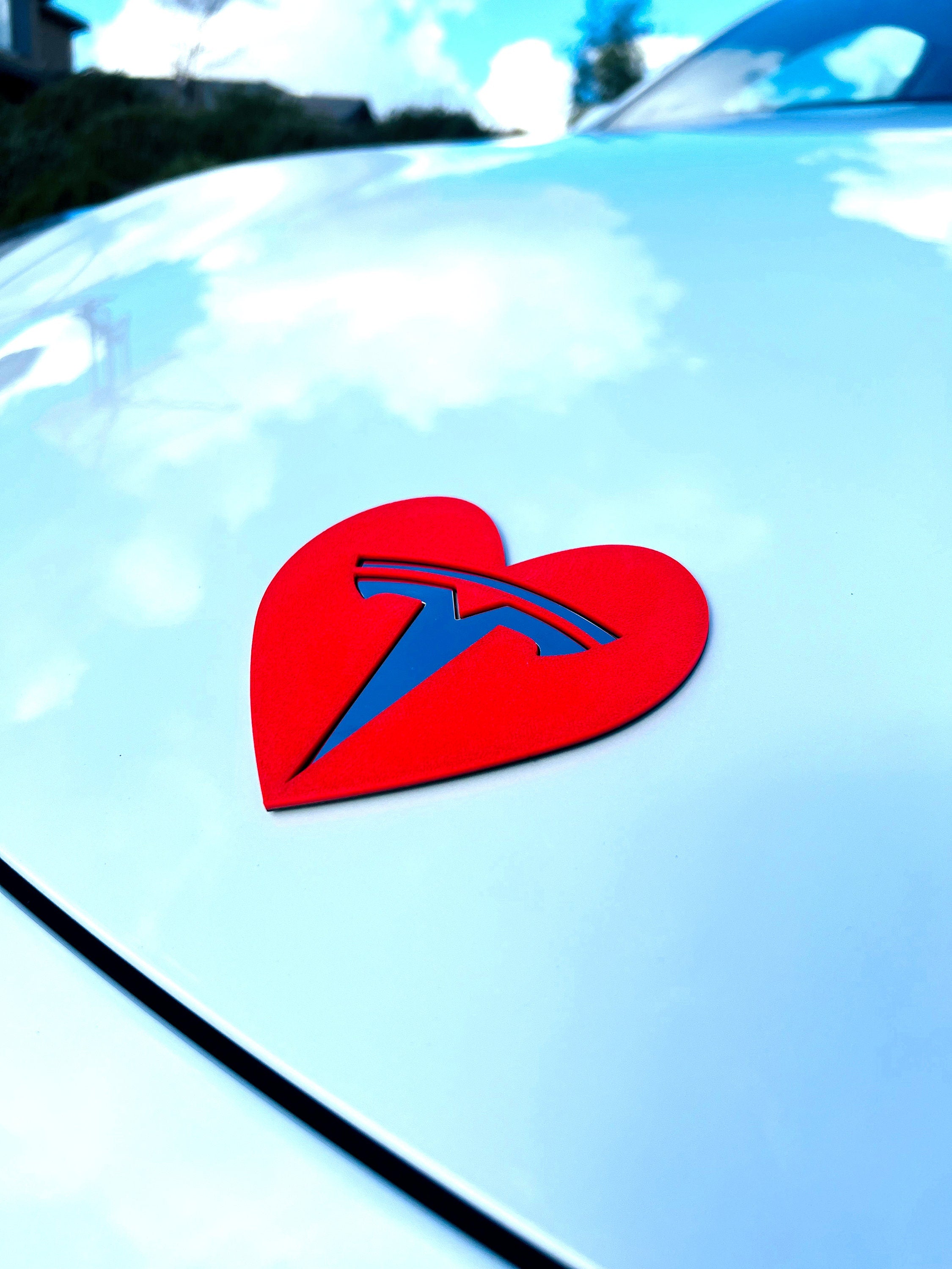 Heart Overlay for Tesla Emblem