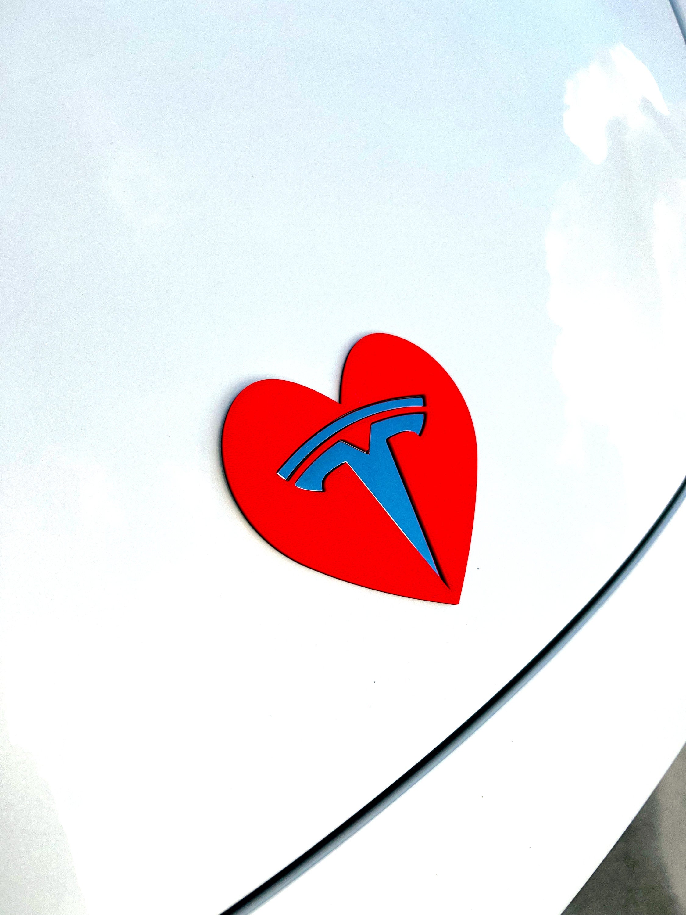 Heart Overlay for Tesla Emblem