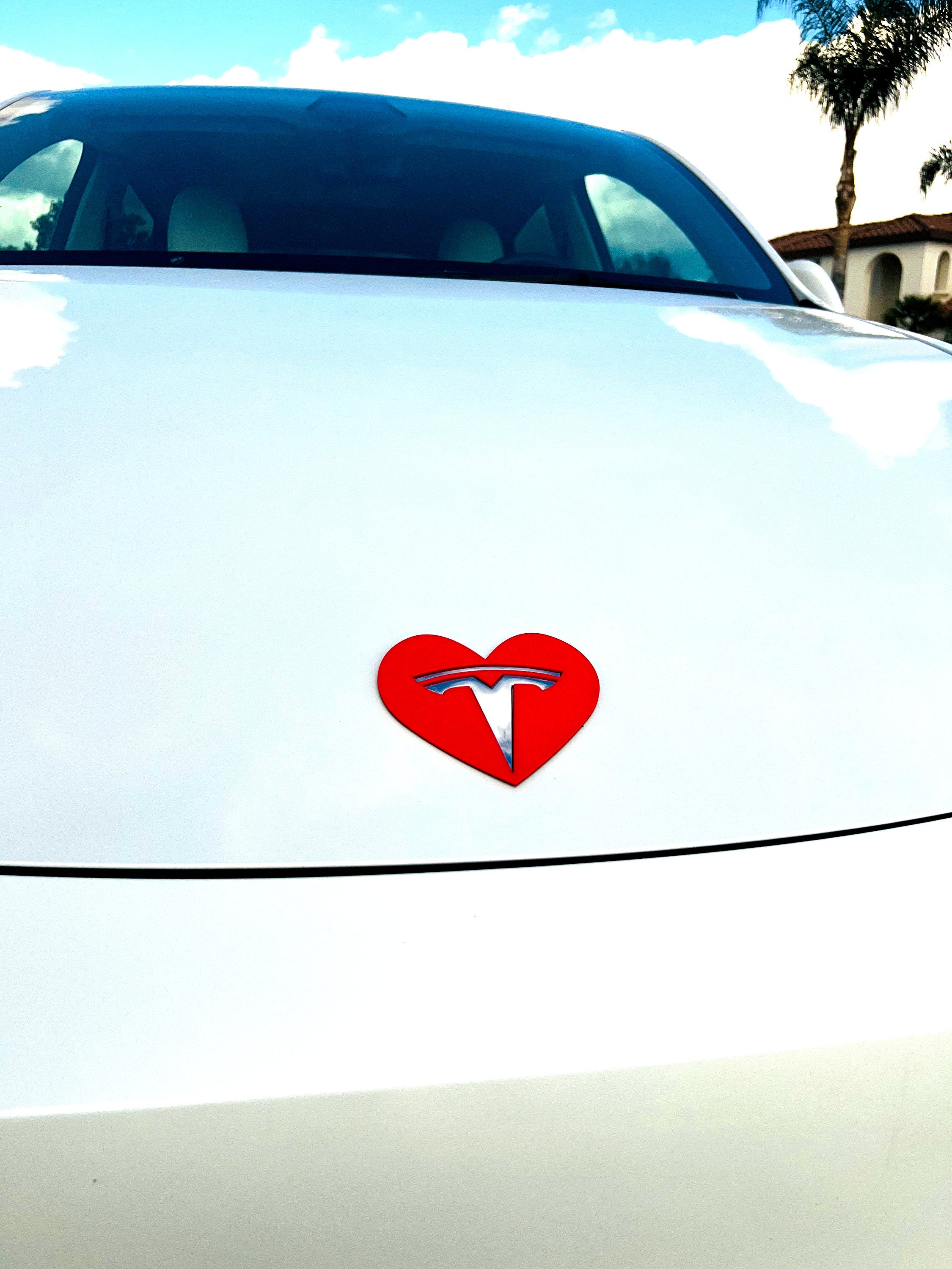 Heart Overlay for Tesla Emblem