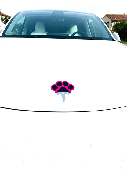 Dog Paw Overlay for Tesla Emblem