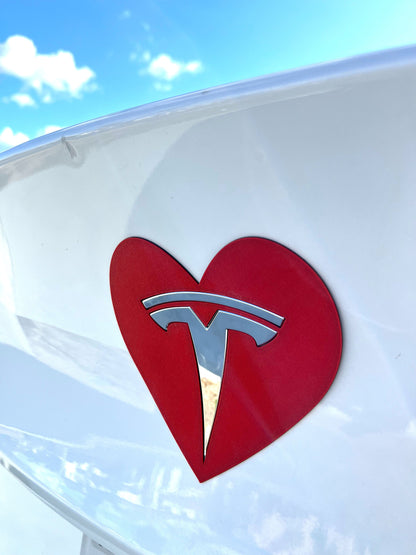 Heart Overlay for Tesla Emblem