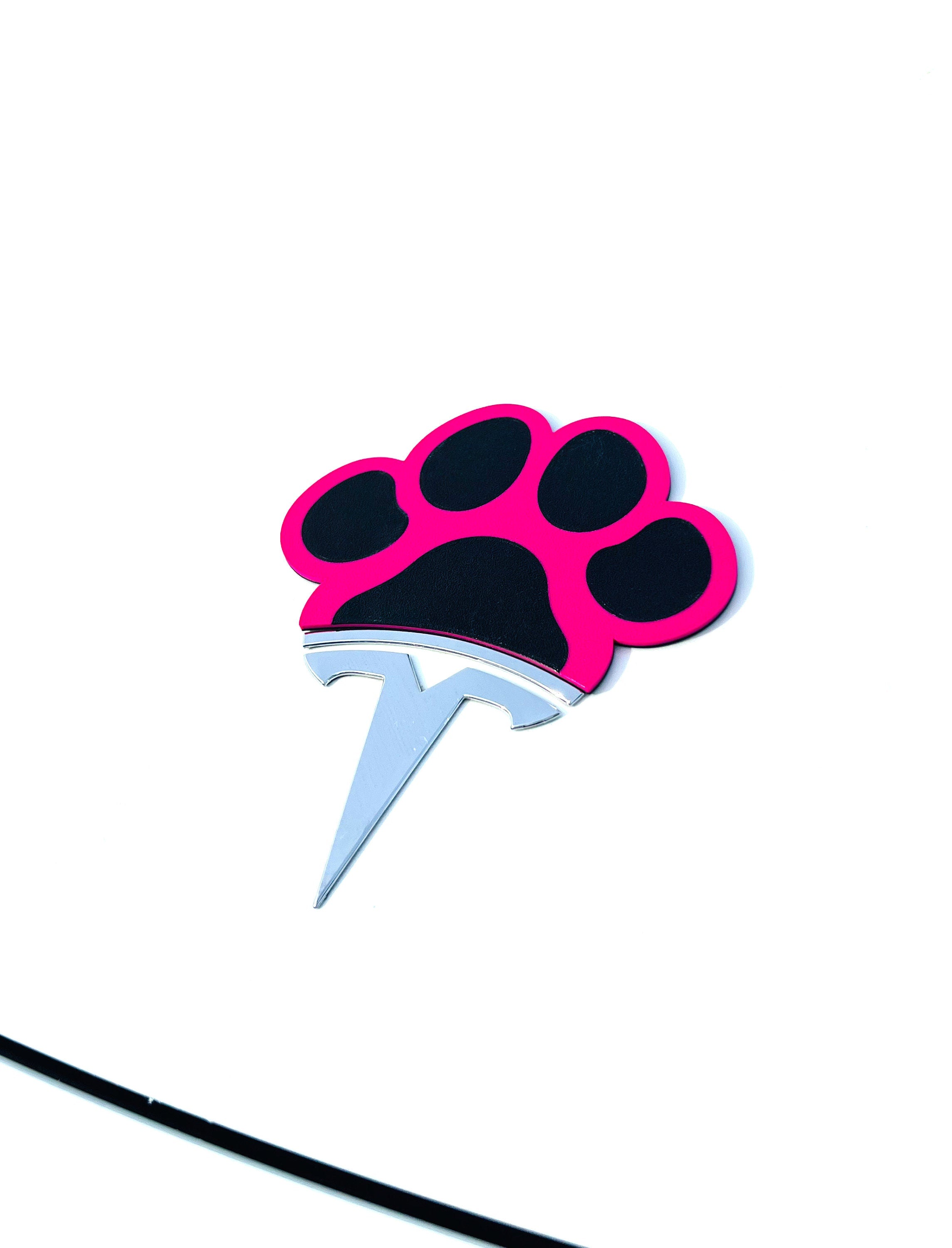 Dog Paw Overlay for Tesla Emblem