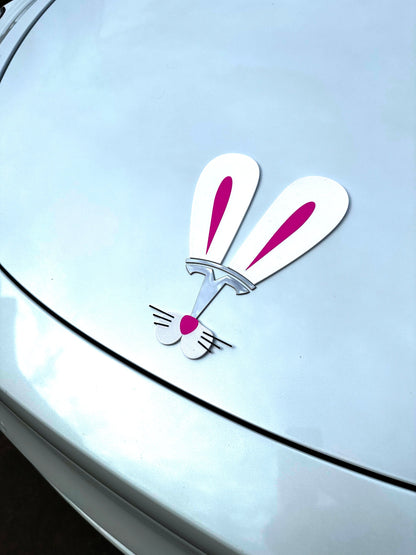 Easter Bunny Ears for Tesla Emblem