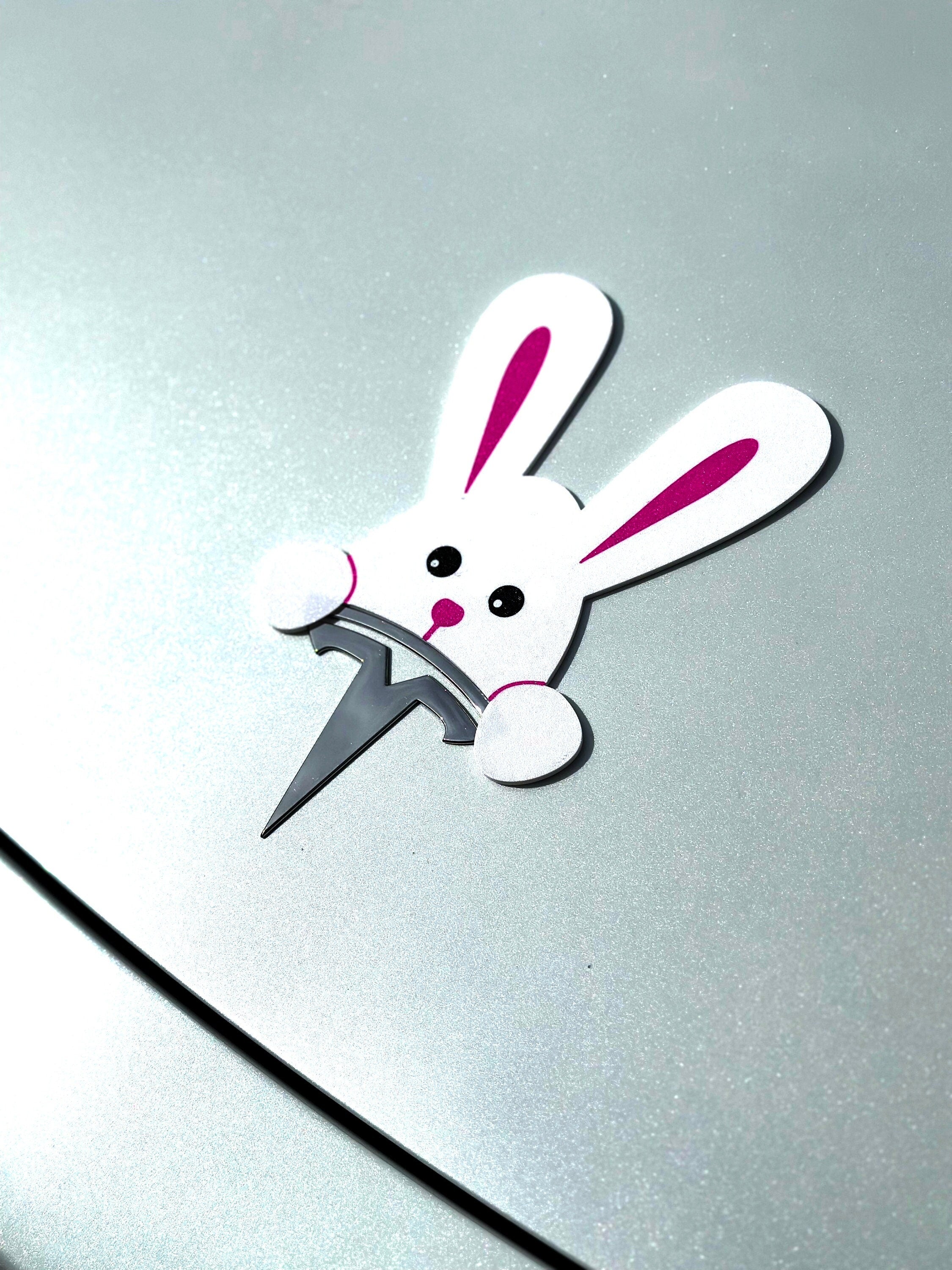 Easter Bunny for Tesla Emblem