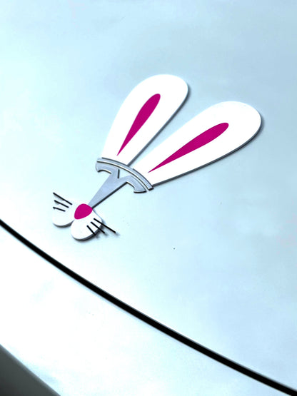 Easter Bunny Ears for Tesla Emblem