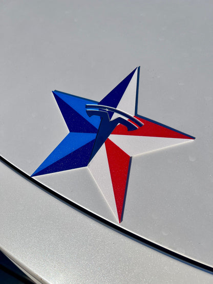 Texas Star Overlay for Tesla Emblem, Cybertruck friendly