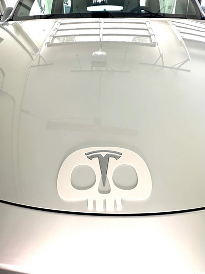 Skull Overlay for Tesla Emblem, Reusable!