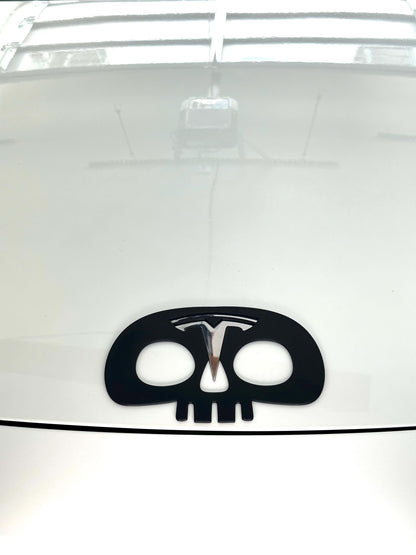 Skull Overlay for Tesla Emblem, Reusable!