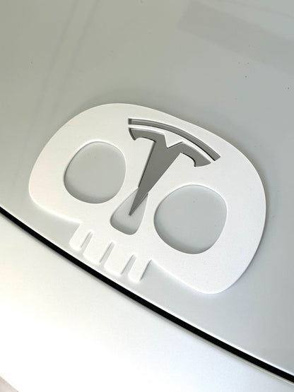 Skull Overlay for Tesla Emblem, Reusable!