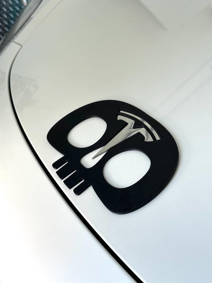 Skull Overlay for Tesla Emblem, Reusable!