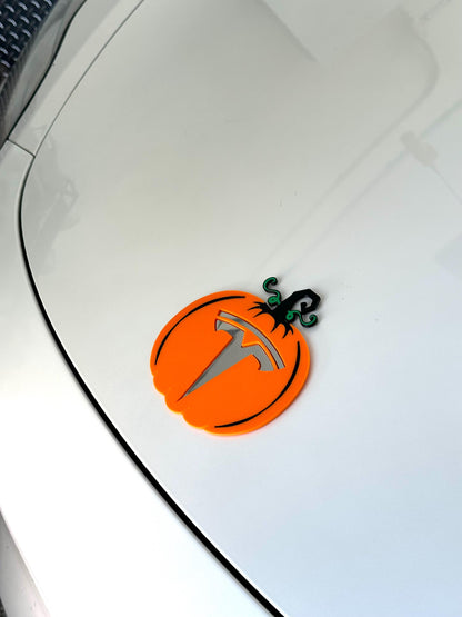 Halloween Pumpkin Spice Overlay for Tesla