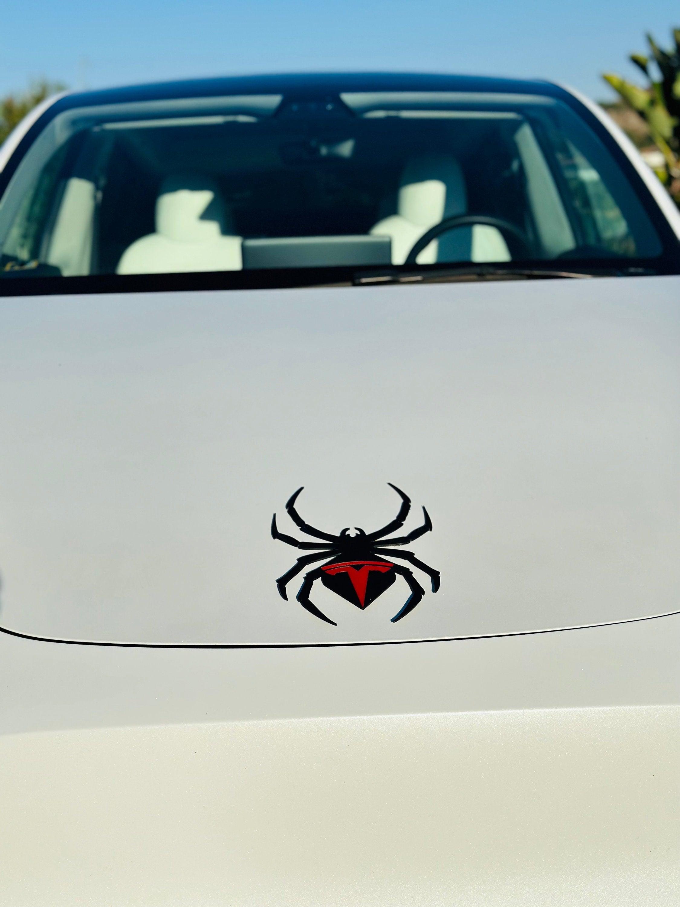 Spider Overlay for Tesla Emblem