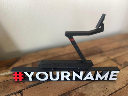Custom Leaderboard Name Desktop with Treadmill for Peloton Fanatics. Personalized! ALL CAPS