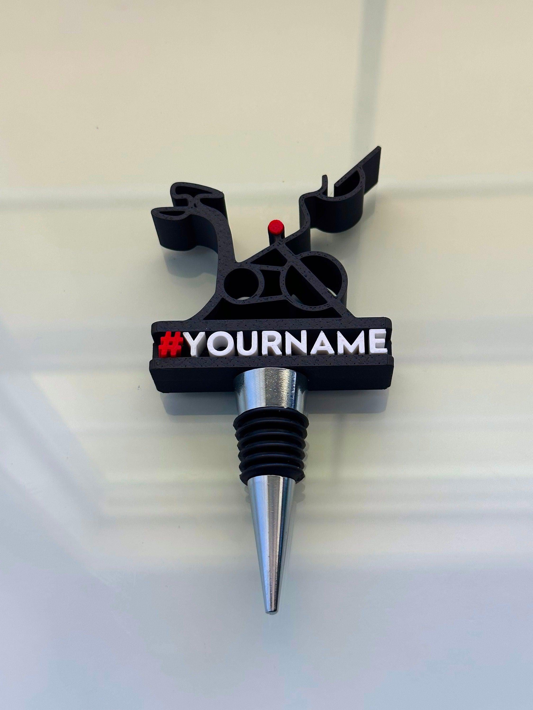 Custom Leaderboard Wine Stopper for Peloton Fanatics. Personalized! Name is on both sides!