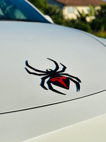 Spider Overlay for Tesla Emblem