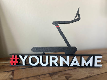 Custom Leaderboard Name Desktop with Treadmill for Peloton Fanatics. Personalized! ALL CAPS