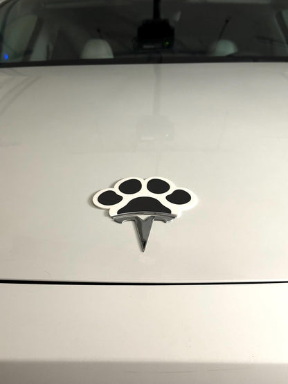 Dog Paw Overlay for Tesla Emblem