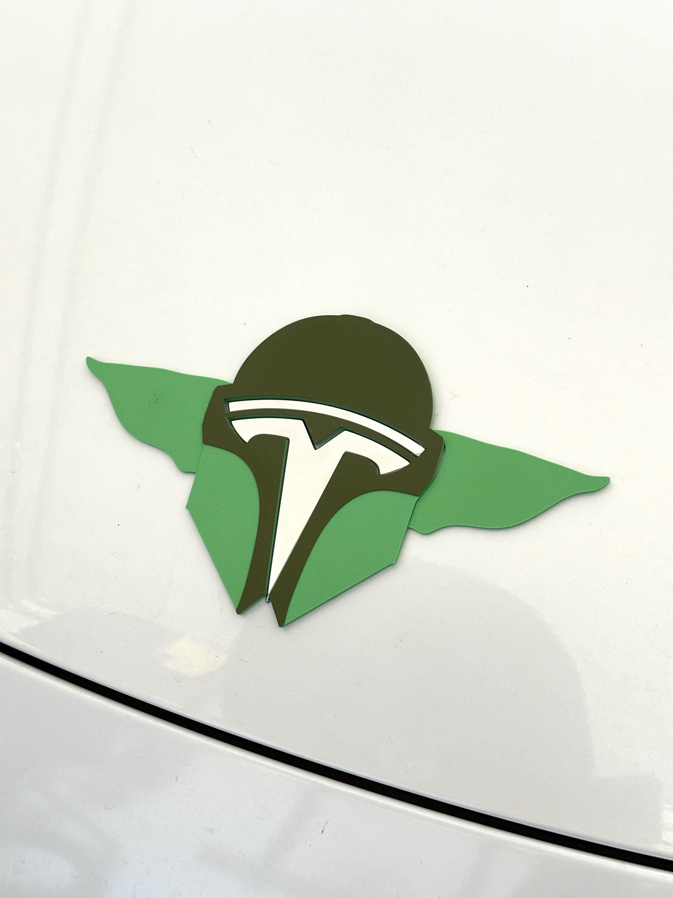 Original Helmet Mando Overlay for Tesla Emblem