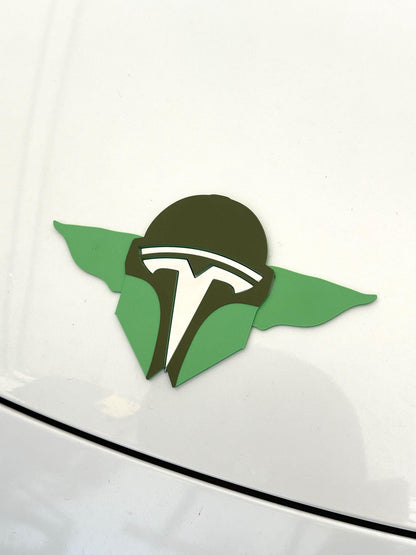 Original Helmet Mando Overlay for Tesla Emblem