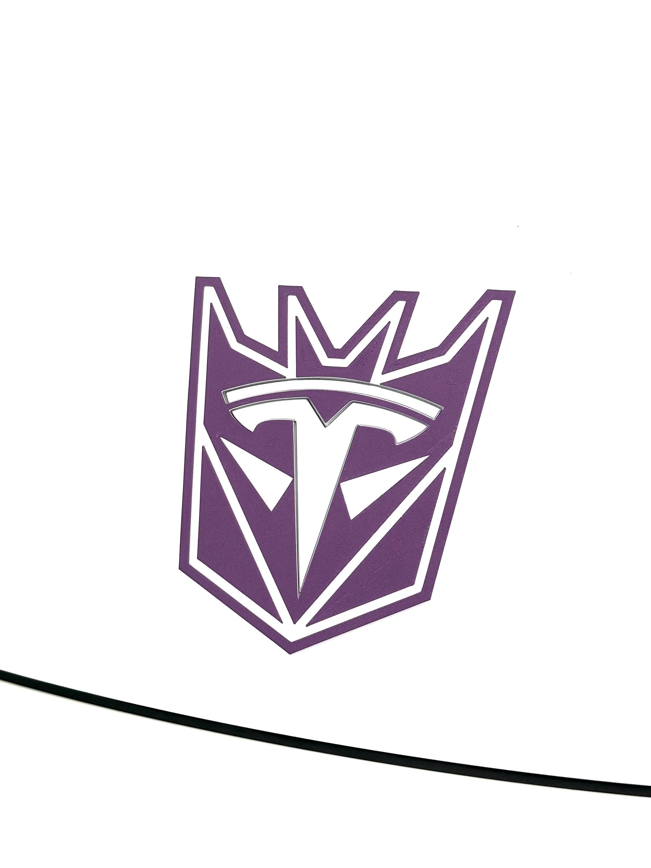 Robot Con Overlay for Tesla Emblem