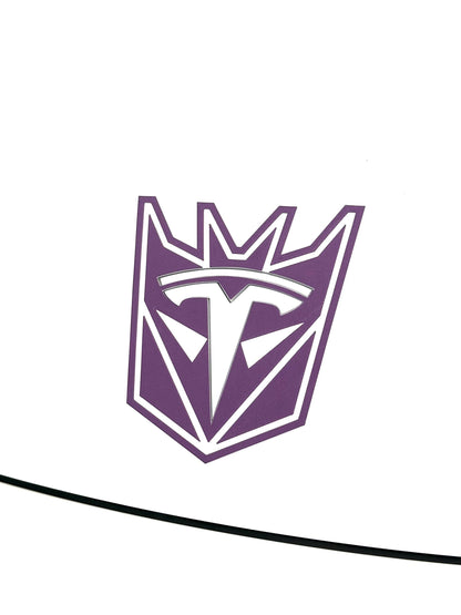 Robot Con Overlay for Tesla Emblem