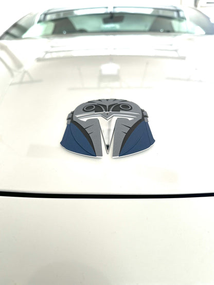 Helmet Katan Overlay for Tesla Emblem