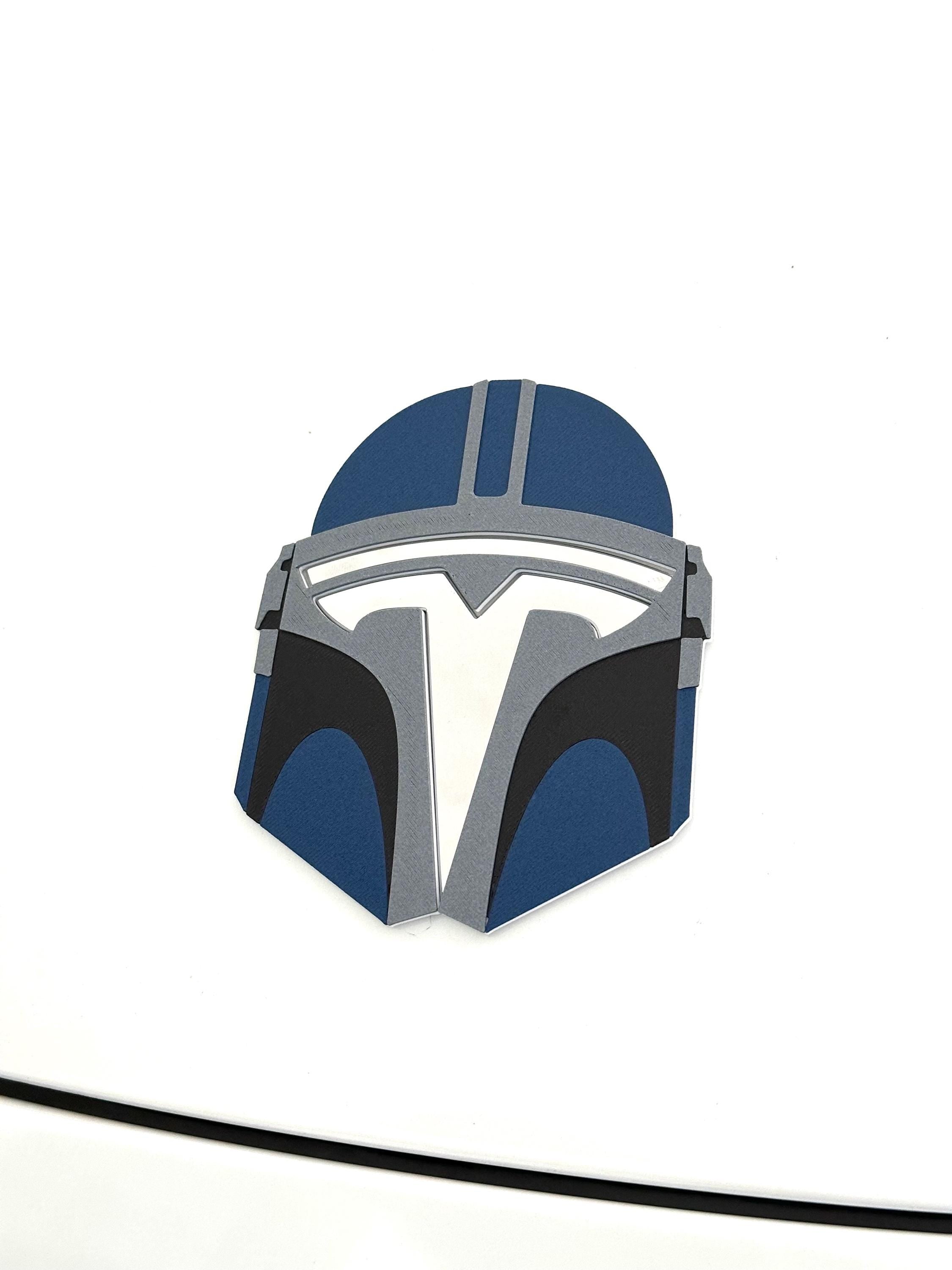 Helmet Boba Overlay for Tesla Emblem