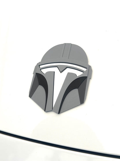 Helmet Mando Overlay for Tesla Emblem