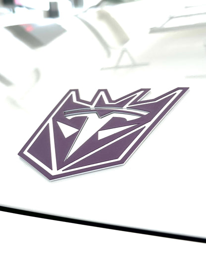 Robot Con Overlay for Tesla Emblem