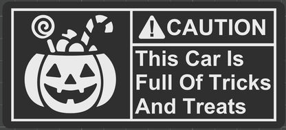 Spooky Warning Label, Reusable Emblem!
