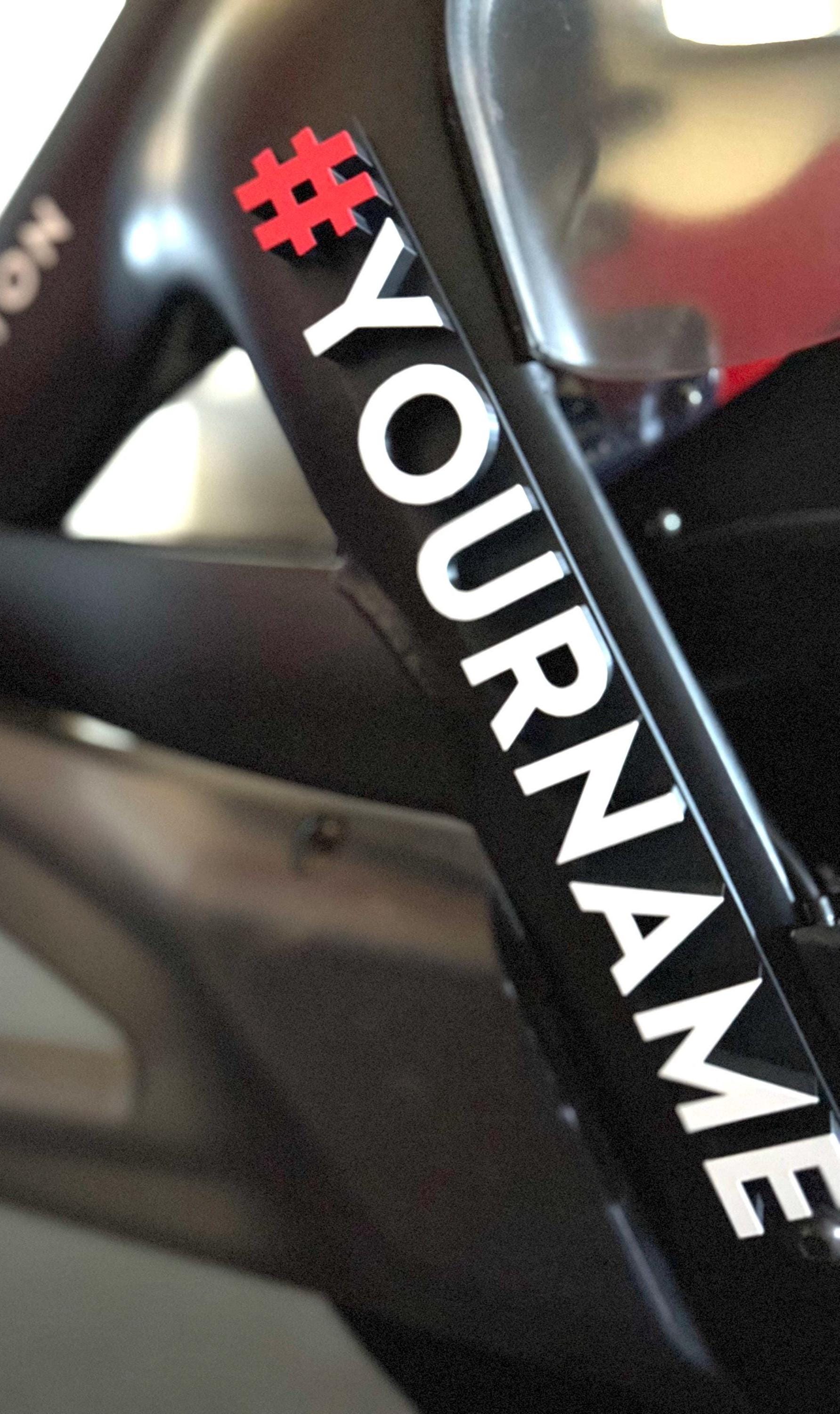Magnetic Custom Leaderboard Name for Peloton Fanatics. Personalized With Upper or Lower Case! Tread, Row, & Bike!