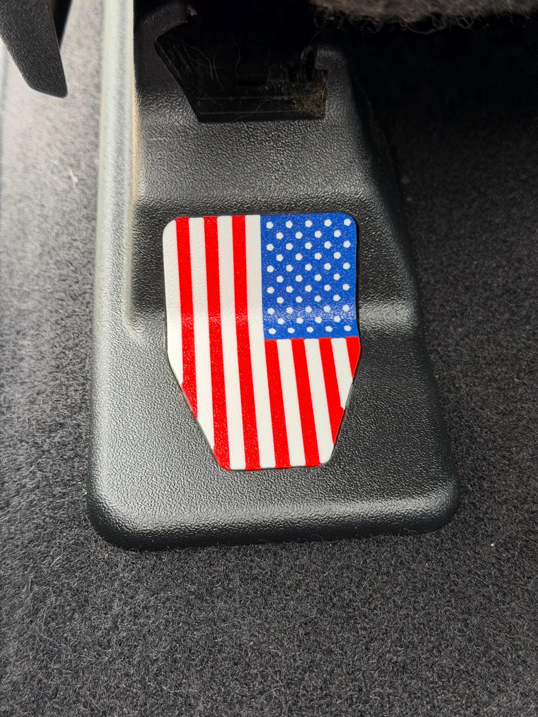 Seat Leg Cap for Ford FL3B-15629B04-AAW, USA Flag, Track Cover