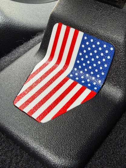Seat Leg Cap for Ford FL3B-15629B04-AAW, USA Flag, Track Cover