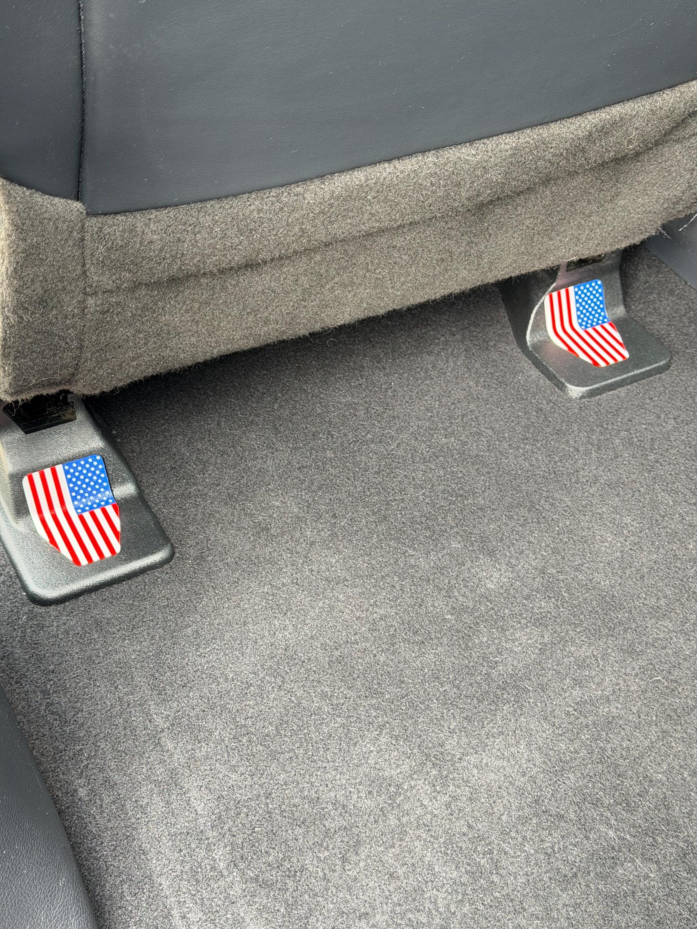 Seat Leg Cap for Ford FL3B-15629B04-AAW, USA Flag, Track Cover