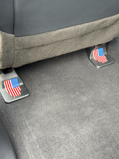 Seat Leg Cap for Ford FL3B-15629B04-AAW, USA Flag, Track Cover